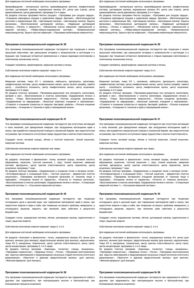 Пример отчёта Life Expert: Психосоматика, лист 2 из 5