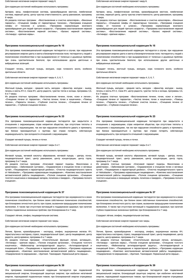Пример отчёта Life Expert: Психосоматика, лист 4 из 5